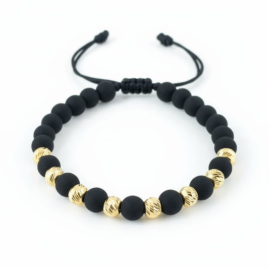 Pulsera Balines Oro 18K Diamantados #5 Unisex