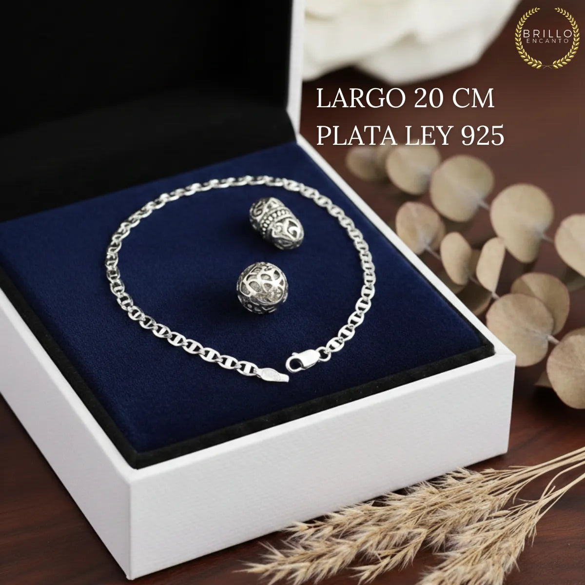 Pulsera manilla plata 925 unisex - acabado brillante