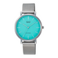 Reloj Hombre Elegante Plateado Pulsó Malla Qyq Original Q&q C34A-015PY