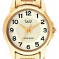 Reloj Mujer Original Q&q Acero Pequeño Dorado C56a-002py
