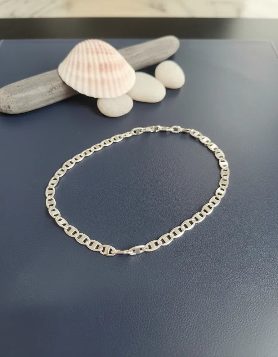 Textura tejido escalera pulsera plata 925