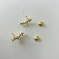 Aretes Pendientes Estrella Oro Laminado 18K para Mujer