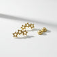 Aretes Pendientes Estrella Oro Laminado 18K | Garantía de por Vida