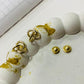 Aretes Elegantes Vanguardistas Oro Laminado 18K para Mujer