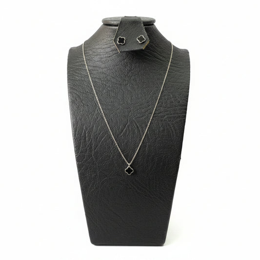 Elegant 18k Gold Plated Pendant Earrings Chain Set