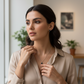 Set Trébol Negro | Cadena + Dije + Aretes en Plata 925 Italiana