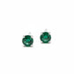 Aretes Hombre Plata 925 Piedra Esmeralda | Brillo Encanto