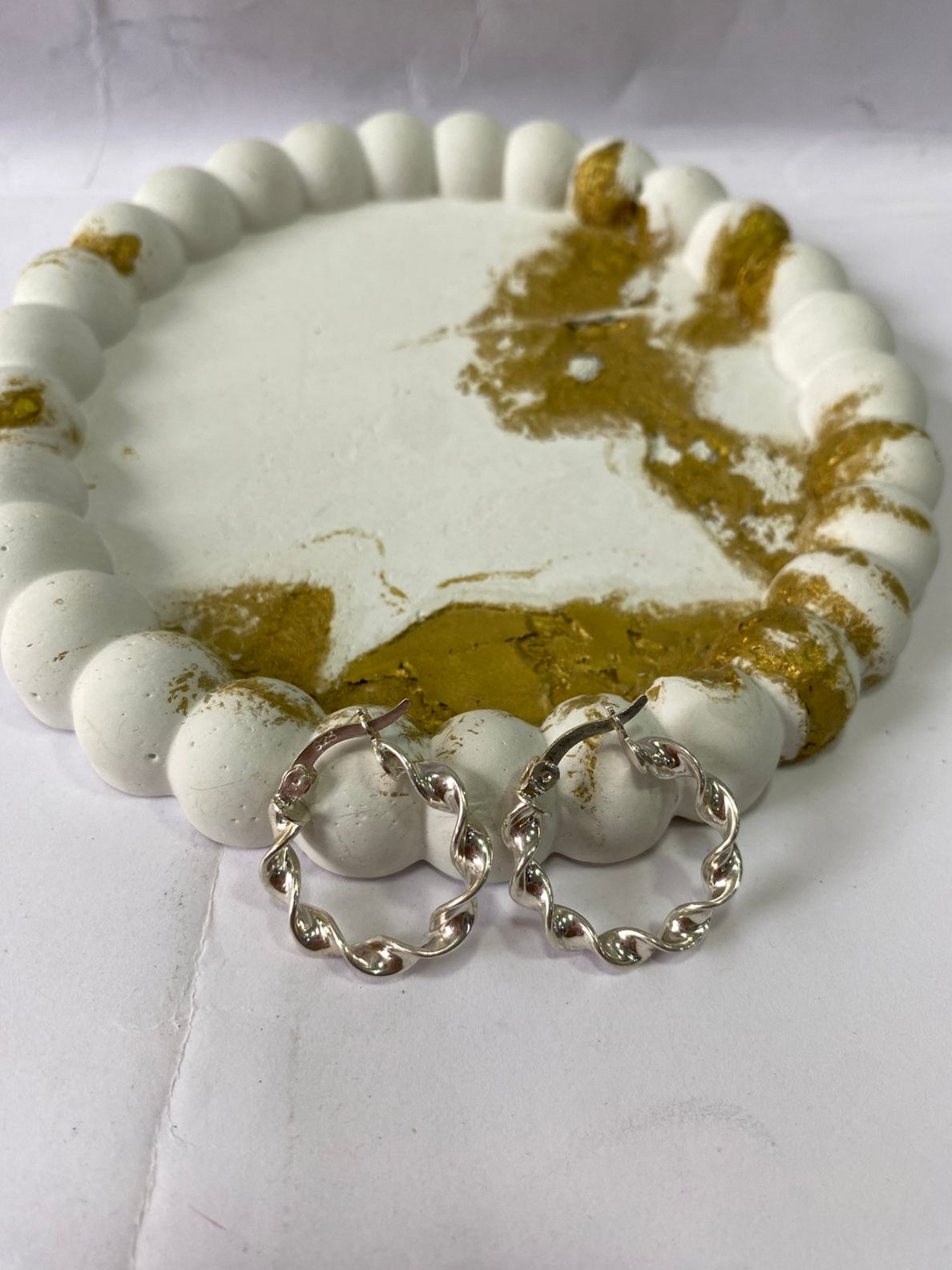 Aretes Melcocha Plata 925 | Delicadeza Infinita