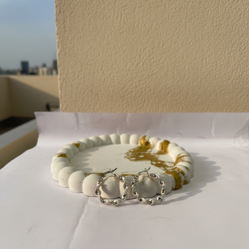 Aretes Melcocha Plata 925 | Delicadeza Infinita