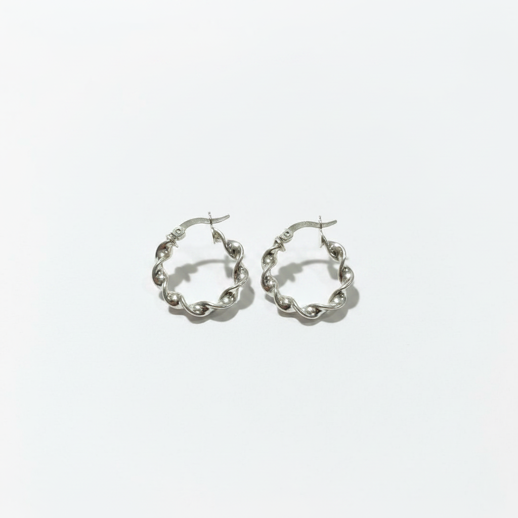 Aretes Melcocha Plata 925 | Delicadeza Infinita