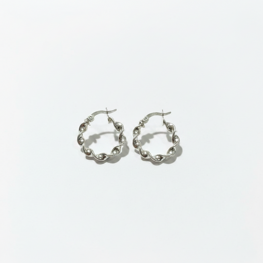 Aretes Melcocha Plata 925 | Delicadeza Infinita