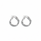 Aretes Plata 925 Pequeños Estilo Espiral para mujer con tamaño de 2 cm