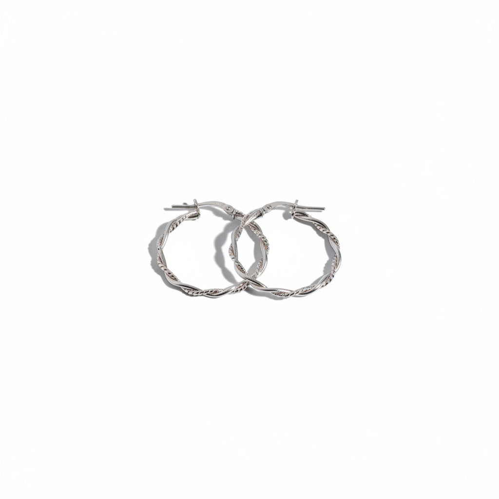 Aretes Melcocha Medianos Plata 925 | Mujer