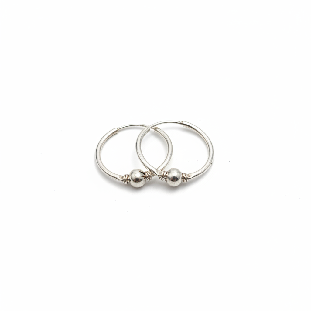 Aretes Plata 925 Pequeños · Niña y Mujer 1.5 cm