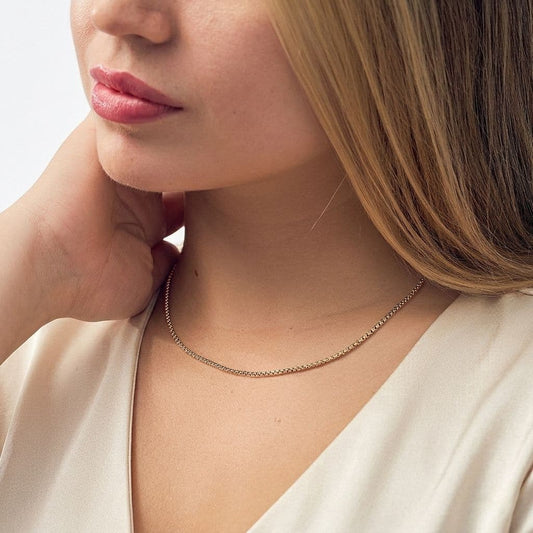 45cm Venetian Fabric Chain for Women in 18K Gold Plated