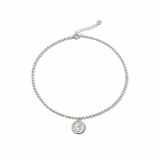 Women's Slave Bracelet in 925 Silver with Sphere Clasp