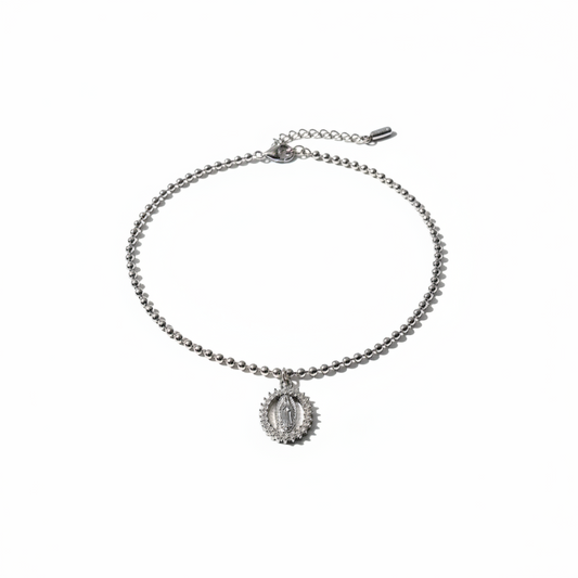 Women's Slave Bracelet in 925 Silver with Sphere Clasp