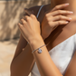 Women's Slave Bracelet in 925 Silver with Sphere Clasp