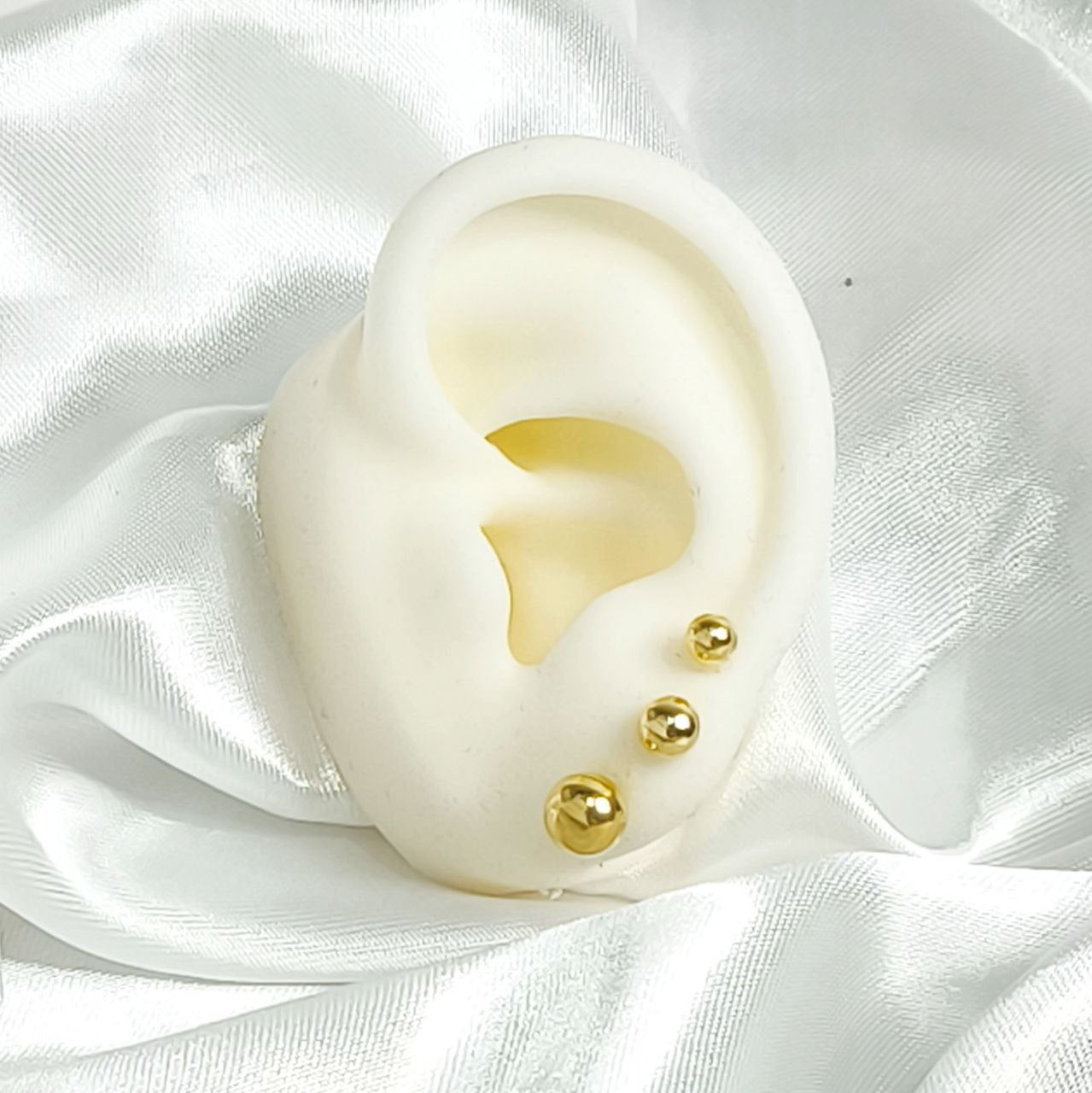 set de aretes en oro laminado 18k