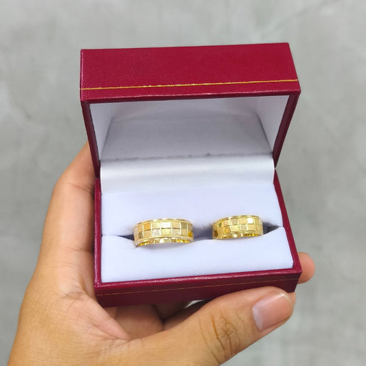 argollas matrimonio oro 18k diseño espejo hechas a mano villavicencio