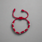 Pulsera Balines ORO 18K Diamantados Hilo Rojo Bebé