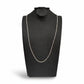 Cadena Lazo Plata 925 hombre 60 cm vista frontal — Brillo Encanto