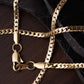 Cadena Collar Serpiente Oro laminado 18K Hombre 4MM