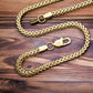 Cadena Tejido Franco En Oro laminado 18K Hombre 4MM