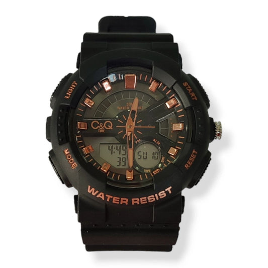 Reloj C&Q Deportivo Negro Hombre Sumergible