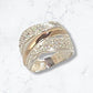 Anillo Oro Plata Mujer Elegante