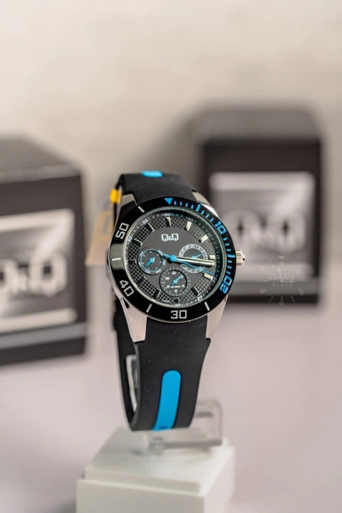 Reloj Q&Q AA42J512Y Siliconado Azul