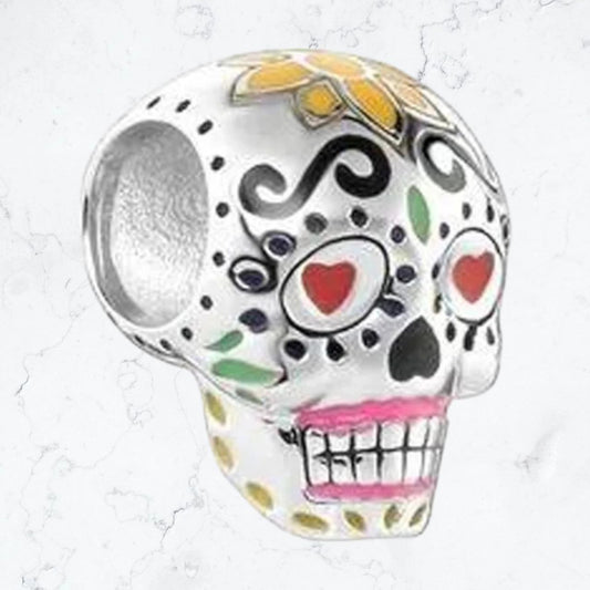 Dije Charm Calavera Mexicana Plata925