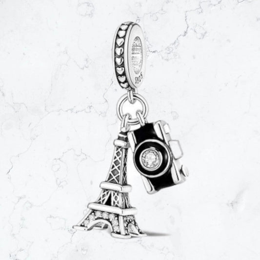 Dije Charm Torre Eiffel y Chamara Plata925