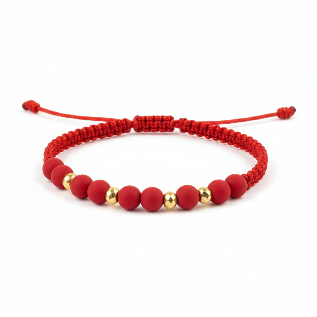 Personalized Unisex 18K Gold Diamond Bracelet with Gold Balls