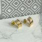 Aretes Topos Mujer Anti alergénicos En 3 Oros Laminado 18k