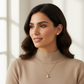 Set Perla Plata 925 Italiana | Cadena + Dije + Aretes