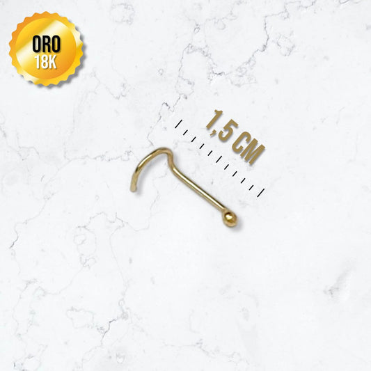 Piercing Nariz ORO18K Chispa Unisex