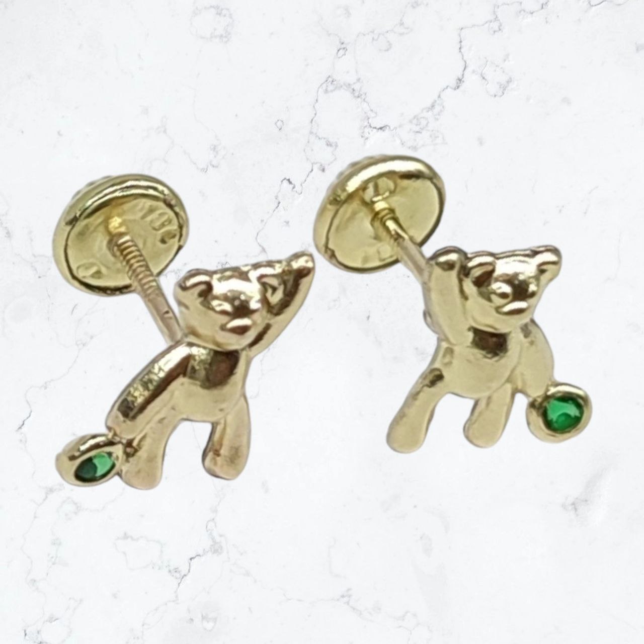 Aretes Osos Oro Laminado 18k