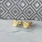 Aretes Hombre Oro Laminado 18K Corona Tipo Rolex | Antialérgicos