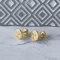 Aretes San Benito Mujer Oro Laminado 18K Antialérgicos