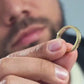 anillo hombre oro lamiando 18k casual