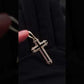 Dije Cruz de Lujo Hombre Oro Laminado 18k