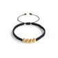 Pulsera bolas diamantada oro amarillo 18K hecha a mano