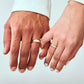 Argollas parejas matrimoniales en uso de oro laminado de 18 kilates 