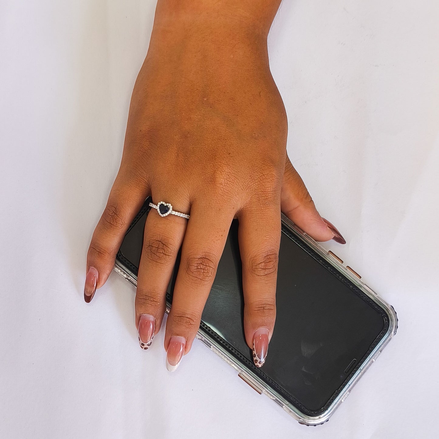 Oval Emerald Engagement Ring in Silver 1000