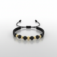 Pulsera de balines de oro de 18 kilates 1#6 4#5