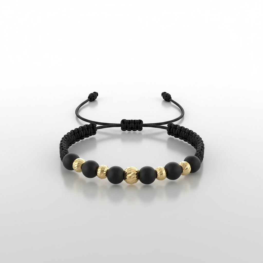 Pulsera de balines de oro de 18 kilates 1#6 4#5
