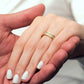 Anillo matrimonial para mujer con piedras blancas en oro laminado de 18 kilates con envío gratis en Colombia y villavicencio