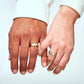 Anillos matrimoniales de pareja en oro laminado de 18 kilates con envío gratis en Colombia y villavicencio