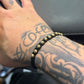 Pulsera 10 Balines Diamantados Oro 18K Hombre Tamaño #5